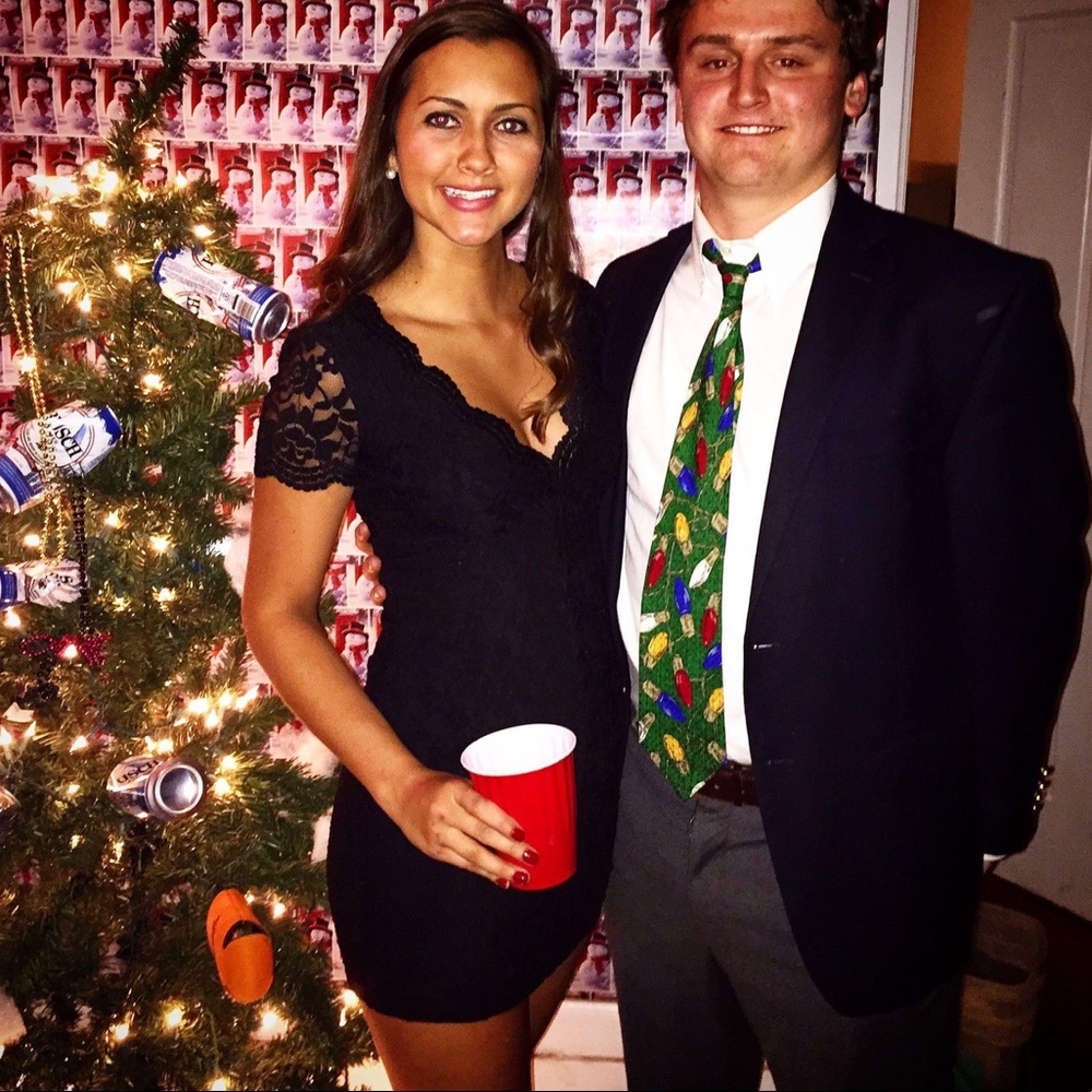 Black Urban Outfitters Lace Mini Dress - Picture 4 of 4